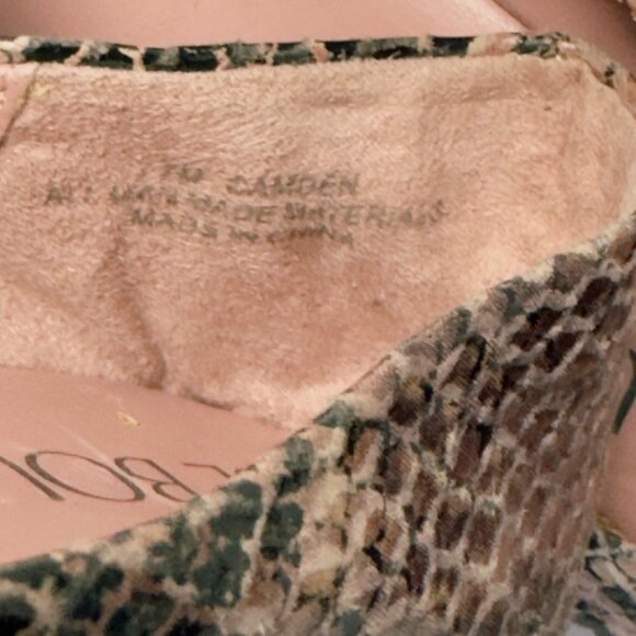 Women's Shoes SE BOUTIQUE Sam Edelman Camden Python Print Ballet Flats Size 7 - Picture 11 of 12